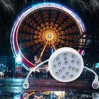 Controlador LED E14 de 60 mm, Iluminación Decorativa B-18F IP65 CRI 80 DC24V, Luces Puntuales Programables con Color Cambiable para Parques Temáticos y de Atracciones