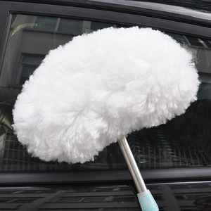 Chongteng Car Wash Mop Milk Silk Soft Bristle <b>Extendable</b> Rod Car Cleaning Tool - Product Image 2