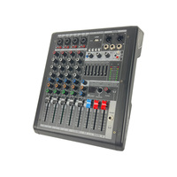Accuracy Pro Audio M6 Mezclador de audio digital Mezclador profesional de 6 canales Sistema de sonido Controlador de DJ/Mezclador de consola de audio