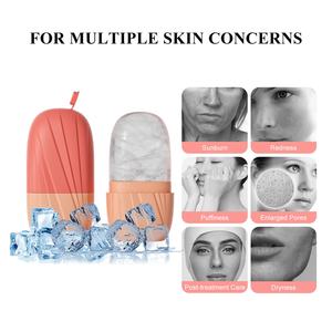 Cuidado DE LA PIEL Mini rodillo de hielo facial Enfriamiento Masaje facial Terapia de frío congelado Molde de hielo Rodillo de hielo de silicona para cara y ojos - Product Image 2