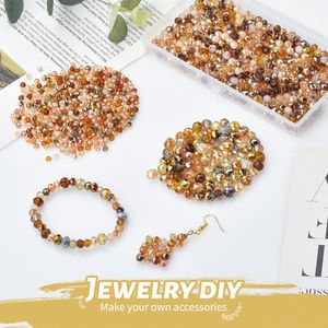 <span class=keywords><strong>1000</strong></span>개 화이트 면처리 크리스탈 유리 체코 크리스탈 론델 비즈 4mm 6mm 8mm DIY 팔찌 쥬얼리 제작 목걸이 - Product Image 5