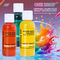 YS 30 Couleurs Pigment Liquide Concentré à Base d'Eau Teinture Liquide Indélébile Fournitures pour la Fabrication et le Mélange de Couleurs DIY pour Gypse et Béton