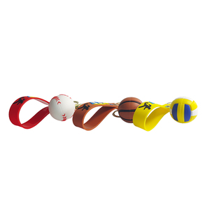 Llavero de PVC con diseño de pelota de dibujos animados, nuevo, al por mayor, ligero, duradero, con logotipo personalizado - Product Image 4