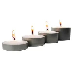 8 saat unscent beyaz renkli ucuz mini parafin tealight mum dekoratif mumlar/tealights