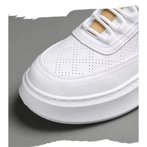 Chaussures pour hommes, nouvelles chaussures blanches respirantes, chaussures de sport à semelle épaisse pour hommes, chaussures de loisirs - Product Image 3