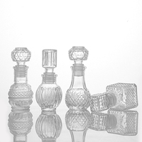 Fantaisie Cristal Mini 50ml Carafe Bouteilles Bouteilles En Verre pour Vodka Brandy Vin Carafe En Gros