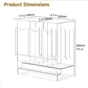 Vente en gros, présentoir pour booster transparent personnalisé, 3 lots <span class=keywords><strong>de</strong></span> plastique perspex poli pour jeu <span class=keywords><strong>de</strong></span> <span class=keywords><strong>cartes</strong></span> à collectionner sport acrylique - Product Image 5