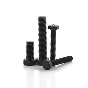 Pernos de Cabeza Hexagonal Negros DIN933 de Alta Resistencia, Acero, Tamaños M6 M12 M14 M16 - Product Image 2