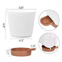 Deepbang – Pots en plastique à arrosage automatique, Pots de fleurs et jardinières modernes, Pot de plantes paresseux, vente en gros