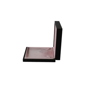 DS DSJ-1008 Custom Logo High Glossy Rectangle Display <b>Gift</b> Necklace Stand Velvet <b>Earrings</b> Wood Jewelry Drawer <b>Box</b> - Product Image 5