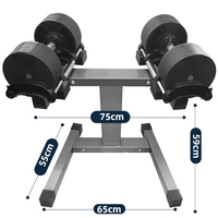 Haltères réglables de Fitness, 20kg/40kg 80lb, levage de poids
