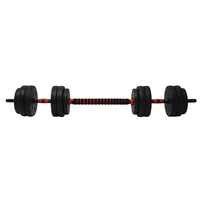 Ensemble de musculation de haute qualité BYS pour la maison, haltères ergonomiques antidérapants réglables en fer avec plaques de poids en PVC