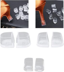Protège-talons en PVC antidérapants pour chaussures à talons hauts, vente en gros d'usine, prix bas, pour femmes, formes ronde et fer à cheval - Product Image 2