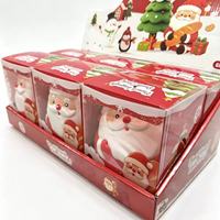 6 Stück/Box Weihnachtsmann Jumbo Squishy Spielzeuge Weihnachtsparty Geschenke Stressabbau Quetsch-Sensorik Fidget Jumbo Squishy Spielzeug