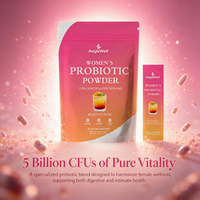 Aeglewell Poudre Probiotique pour Femmes 5 Milliards de UFC Saveur Mojito 30 Sachets Canneberge 0 Sucre 0 Alcool Soutien Santé Intestinale Féminine