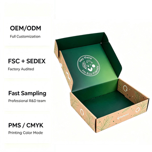 OEM Custom Logo Corrugated Mailer <b>Box</b> with Double Sides Printed - Recyclable <b>Flat</b> <b>Pack</b> E-commerce Packaging Manufacturer - Product Image 2