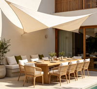 Voile d'ombrage triangulaire anti-UV pour patio, piscine, jardin, couverture d'ombrage extérieure pour pergola