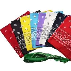 Wholesale Customised Cotton Polyester Fabric Square Screen Digital Printing Scarf OEM Design Custom Made Personal bandana scarf
