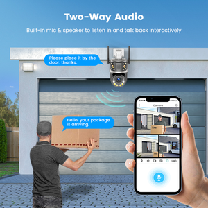 HIKWIFI Icsee 6K, Wifi para exteriores, tres lentes, <span class=keywords><strong>100x</strong></span>, <span class=keywords><strong>Zoom</strong></span> óptico, cámara Ip, detección humana, Color, cámaras de visión nocturna, Wifi - Product Image 6