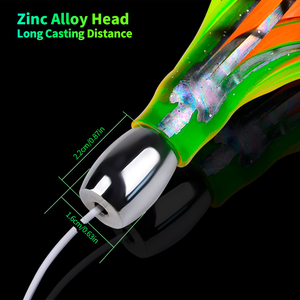 20 cm, 66,5 g. Appât souple artificiel pour la pêche en haute mer, jupe de calmar. Matériau ABS. Leurre de pêche <span class=keywords><strong>Parker</strong></span> Sailboat. - Product Image 4