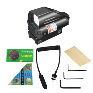 Mira Telescópica HD103B de Fábrica con Punto Rojo y Verde, 4 Retículas, Mira de Reflexión Óptica, Colimador Láser Rojo - Product Image 1