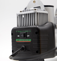 DC12V Dual Cylinder Electric Air Pump 30mm Cylinder 150PSI High Flow Tire Inflator with 5M Rubber Hose for SUV OEM