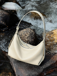 Custom LOGO Women's Genuine Leather Cross Body <b>Bag</b> Minimalist Bucket Fashion Handbag Dress Lightweight Portable High Quality - Product Image 4