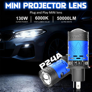 Xenplus P24A Mini objectif 130w 6000K voiture H4 Mini lentille de projecteur bi-led avec phares LED Laser lumière LED phare de projecteur H4 - Product Image 2