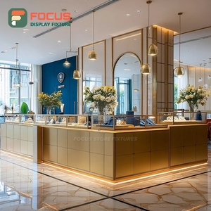 Luxury Jewelry Store Display Furniture Polished Surface Mall Counter Glass Showcase - Product Image 2
