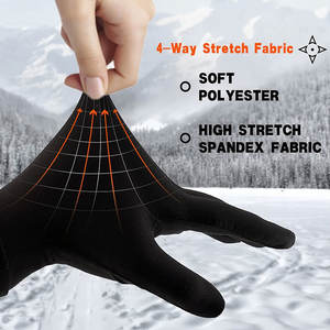 Nuevos guantes simples de nailon para conducir automóviles con pantalla táctil Guantes para exteriores de Pakistán hechos de cuero - Product Image 3