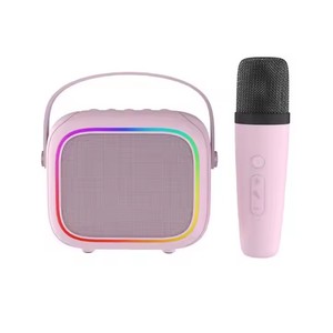 <span class=keywords><strong>Mini</strong></span> Karaoke portátil al aire libre cantando familia Ktv luces Led inteligentes altavoz de Audio de diente azul caja de fiesta con micrófono inalámbrico - Product Image 2