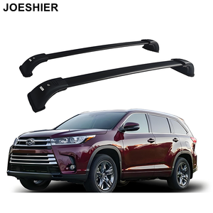 แร็คหลังคา JOESHIER แบบคานขวาง อลูมิเนียมอัลลอยด์ ติดตั้งง่าย รับน้ำหนักได้ 100 กก.+ พร้อมตะแกรงสำหรับ TOYOTA Highlander ปี 2014-2019 - Product Image 1