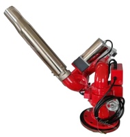 Canon à eau automatique anti-incendie Guangmin-Fire à commande électrique, rouge, portée de jet 65-85m, débit 20-80L/S
