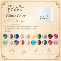 Collection de vernis gel UV LED BellaForma professionnels à paillettes les plus vendus, application facile, effet lisse