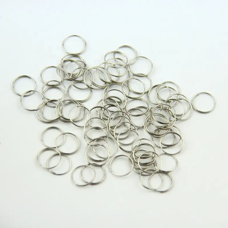 Freies verschiffen metall stahl ring 11mm Chrom/Golden/Bronze DIY bead vorhang zubehör