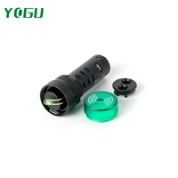 YOGU 16SM Boîtier Noir Buzzer Industriel Lampe de Signalisation Acousto-optique avec Sonnerie pour Alerte Boîtier de Distribution Électrique