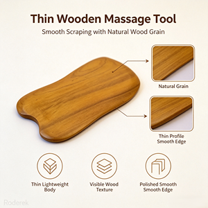 Tabla de Gua Sha de Madera Natural con Logotipo Personalizado, Herramienta de <span class=keywords><strong>Masaje</strong></span> Ergonómica <span class=keywords><strong>y</strong></span> Delgada para <span class=keywords><strong>SPA</strong></span> de Cuerpo Completo, Empaque Personalizado OEM - Product Image 2