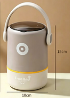 Boîte à lunch isotherme en acier inoxydable 304 à double compartiment, portable, avec couvercle anti-fuite, bento scellé pour le bureau et les étudiants, réutilisable et durable