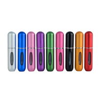 Flacon pulvérisateur de parfum mini 5 ml en PP, couleurs personnalisées, finition mate de luxe, estampage à chaud, logo personnalisé, cosmétique essentiel