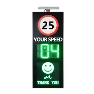 Radar alimentado por energía solar de alta visibilidad, señales de límite de velocidad LED, carcasa cerrada de aluminio <span class=keywords><strong>ECOSOLAR</strong></span> - Product Image 1