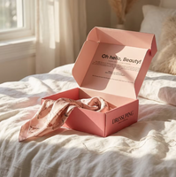 Caja de Embalaje Plegable, Resistente y Biodegradable, con Logotipo Personalizado, para Productos Cosméticos en Tiendas Online