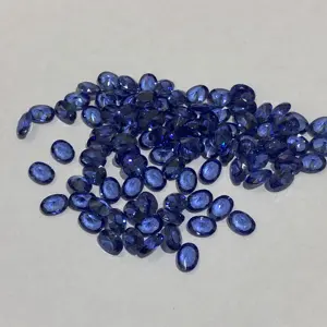 Pierres pour la fabrication de bijoux, pièces, de haute qualité, belles pierres bleues en vrac