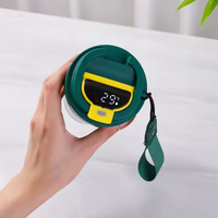 390ML isolé sous vide isolé gobelet à double paroi tasses à café réutilisables tasse à café en acier inoxydable tasse avec couvercle