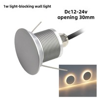 Lampu Halogen IP67 Aluminium Tersembunyi 1W untuk Lanskap Luar Ruangan, Taman, Mini Kreatif Anti Silau, Tangga Sudut, Kaca