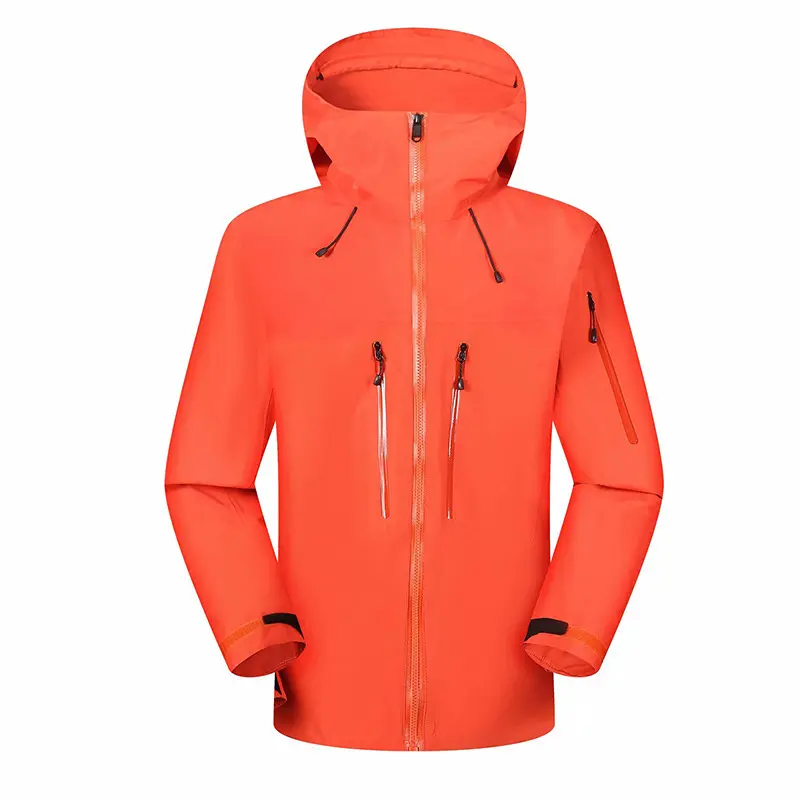 Mountain Waterproof Jacket Outdoor Waterproof Hard Shell Hooded Men's Windbreak Jacket Running Hiking Rain Jacket