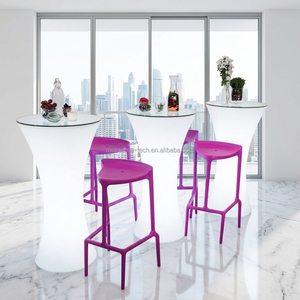 Muebles de Bar LED de Alta Gama para Exteriores, Usados en Restaurantes y Discotecas, Mesa y Sillas de Bar, Mesas Redondas para Eventos - Product Image 5