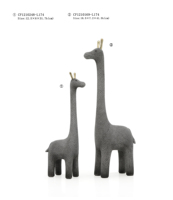 Nouvelle Statue d'animal de rhinocéros en résine sur la Texture de finition de poisson de perle décoration de maison pour le Design de salon