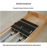 Reformer Core Tower à double direction et double rail en bois d'érable pour l'entraînement Pilates et Yoga, écologique, durable, garantie 3 ans