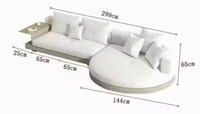 Meilleures ventes - Canapé en forme de L moderne à trois places avec rembourrage en mousse et structure en bois, idéal pour les appartements, les hôtels, les hôpitaux et les salons