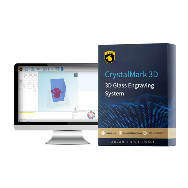 CrystalMark 3D Glass Inner Carving Control Software for 3D Crystal Laser Engraving